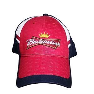 Budweiser Logo Hat Red White Blue, Anheuser-Busch